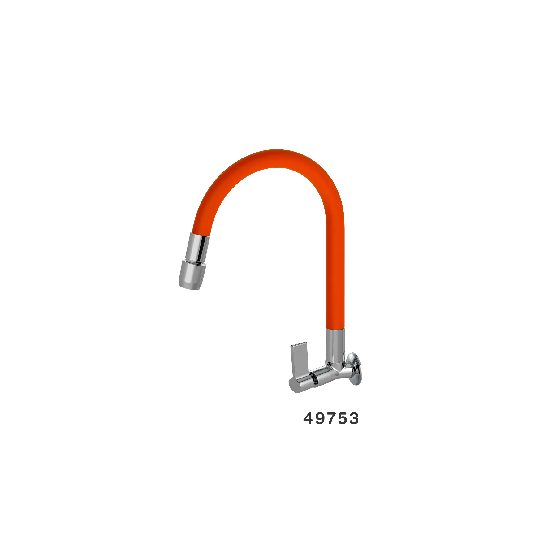 Canilla Para Cocina de Pared 1167 Aquaduo Anaranjado 1/4V C17