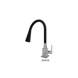 Canilla Para Cocina de Mesa 1168 Quadra Flex Duo Negro C80