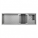 ACCESORIO INOX CALHA HUMEDA 80X25 SILVER