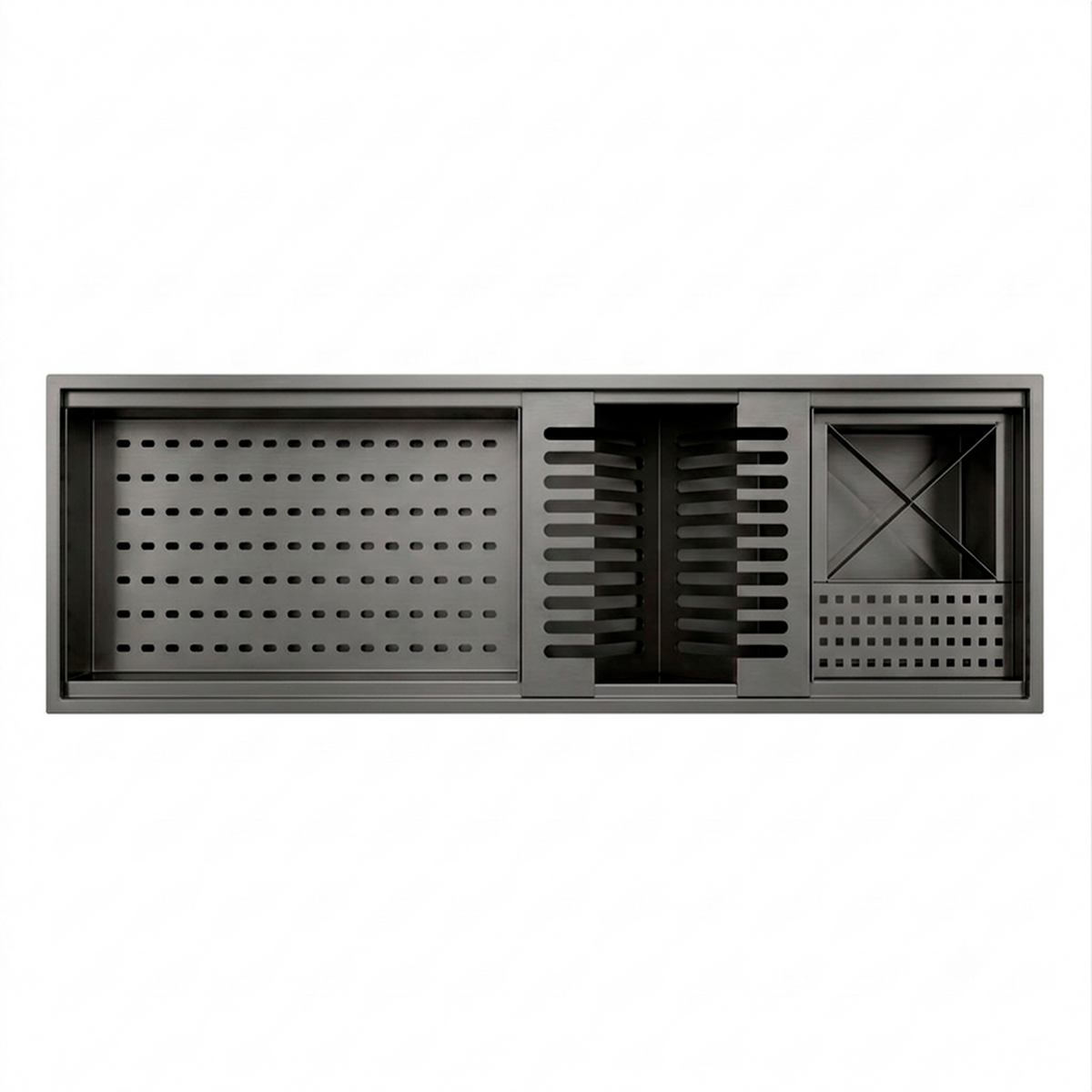 ACCESORIO INOX CALHA HUMEDA 80X25 BLACK