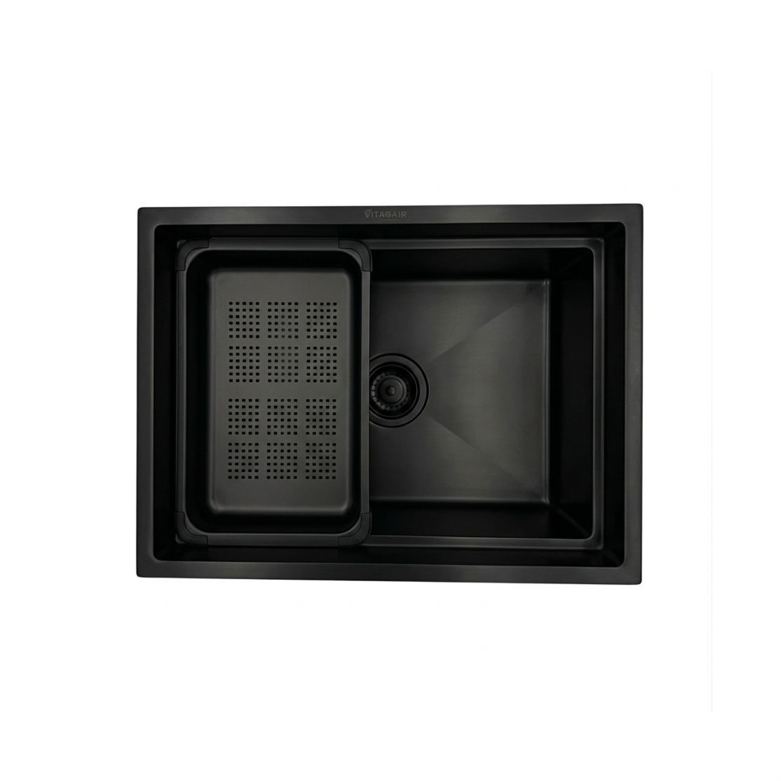 CUBA INOX EMB 60X45X22 RECT IRIS BLACK