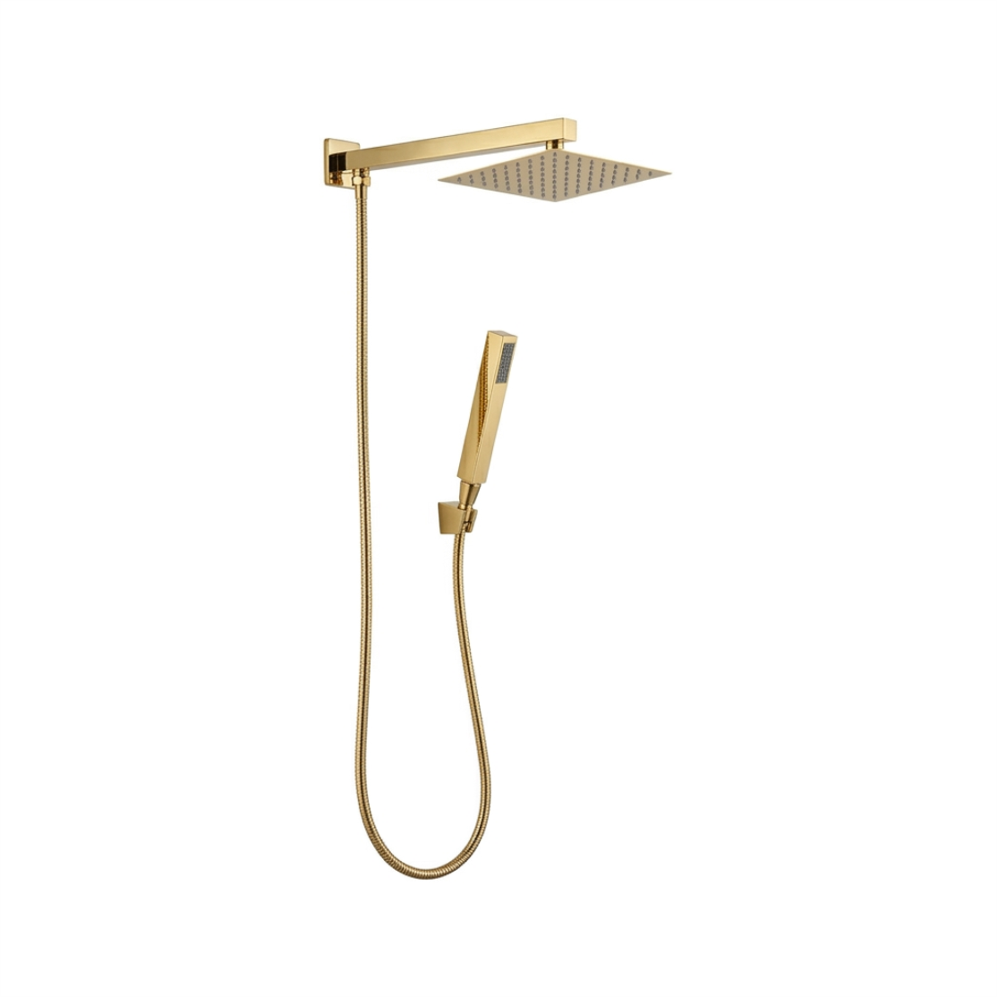 DUCHA SQUARE CON DESVIADOR TRAUN GOLD