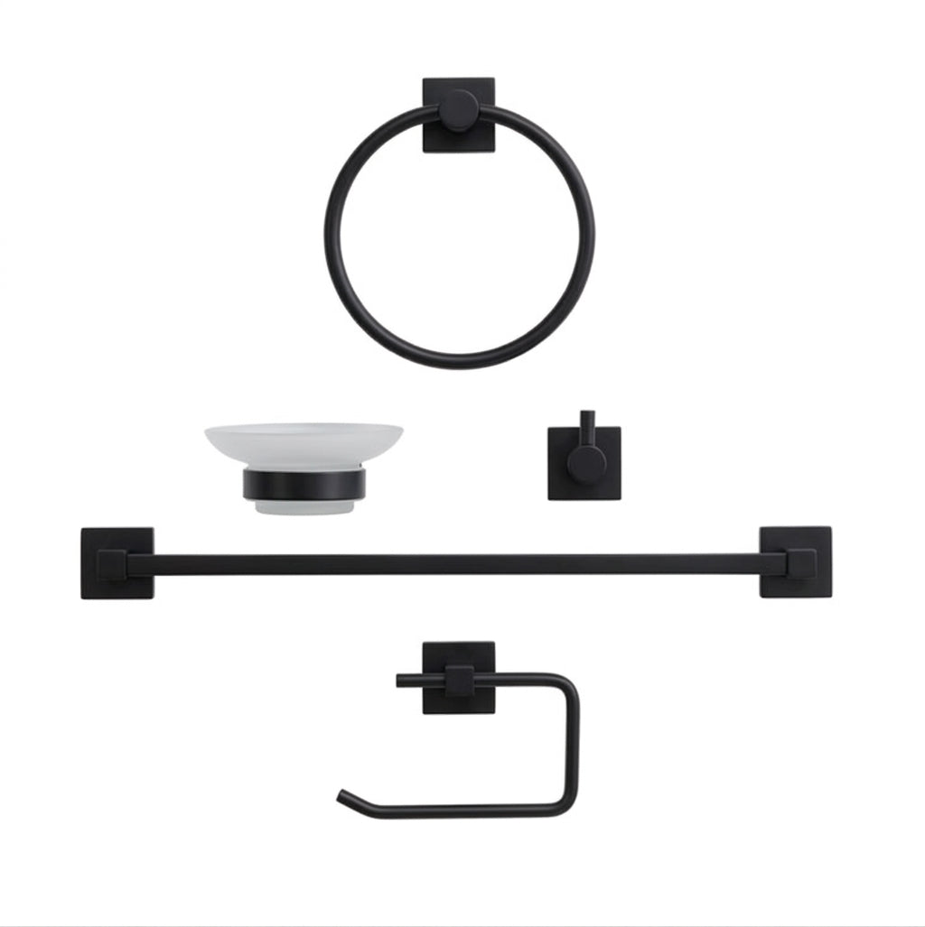 KIT ACCESORIOS 5 PCS MICHELS EMA BLACK MATTE