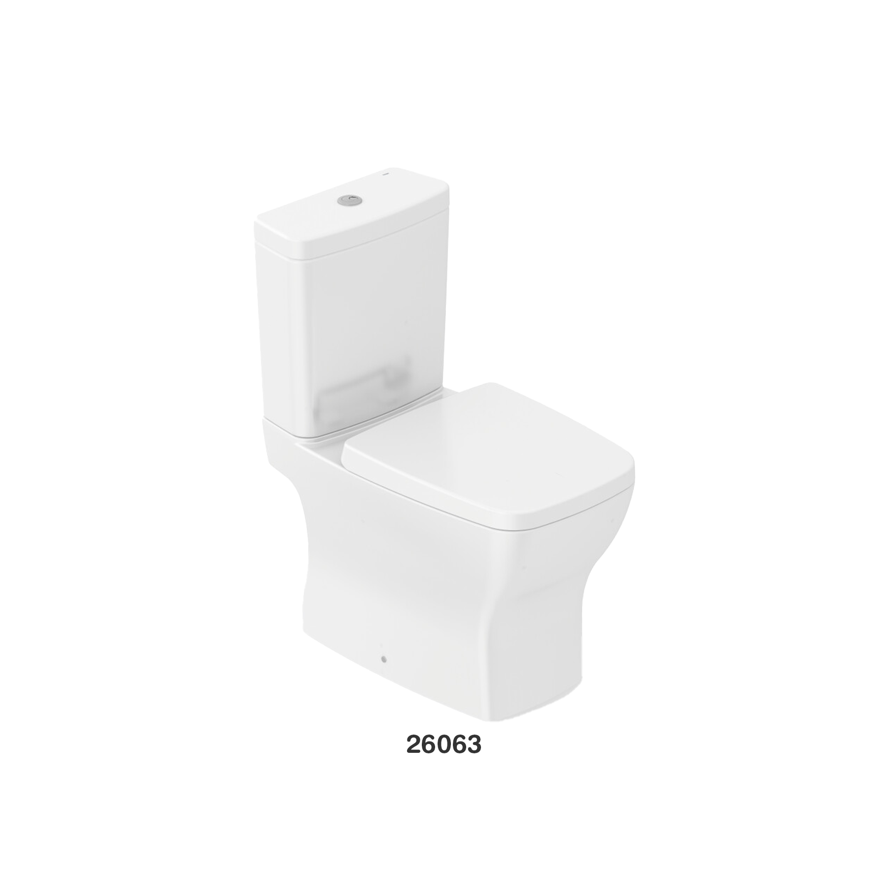Inodoro Boss Blanco Brilloso Kit Ind + Caja + Tapa + Tornillo