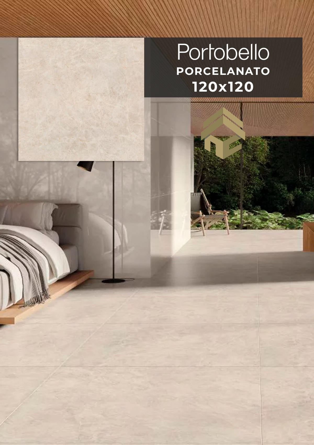 Porcelanato Natural "A" 120X120 Moonlight Sand Rectificado
