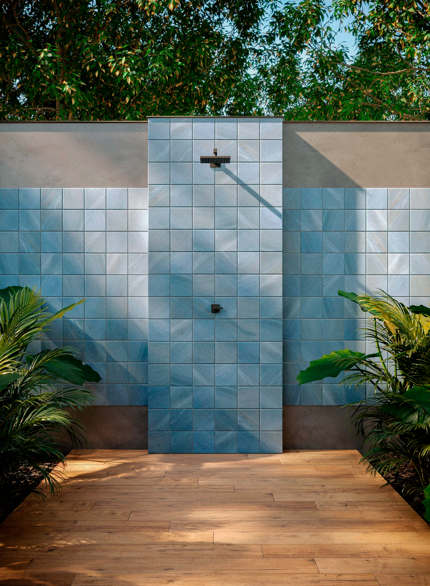 Porcelanato Natural "A" 14,5X14,5 Verano Cielo Exterior